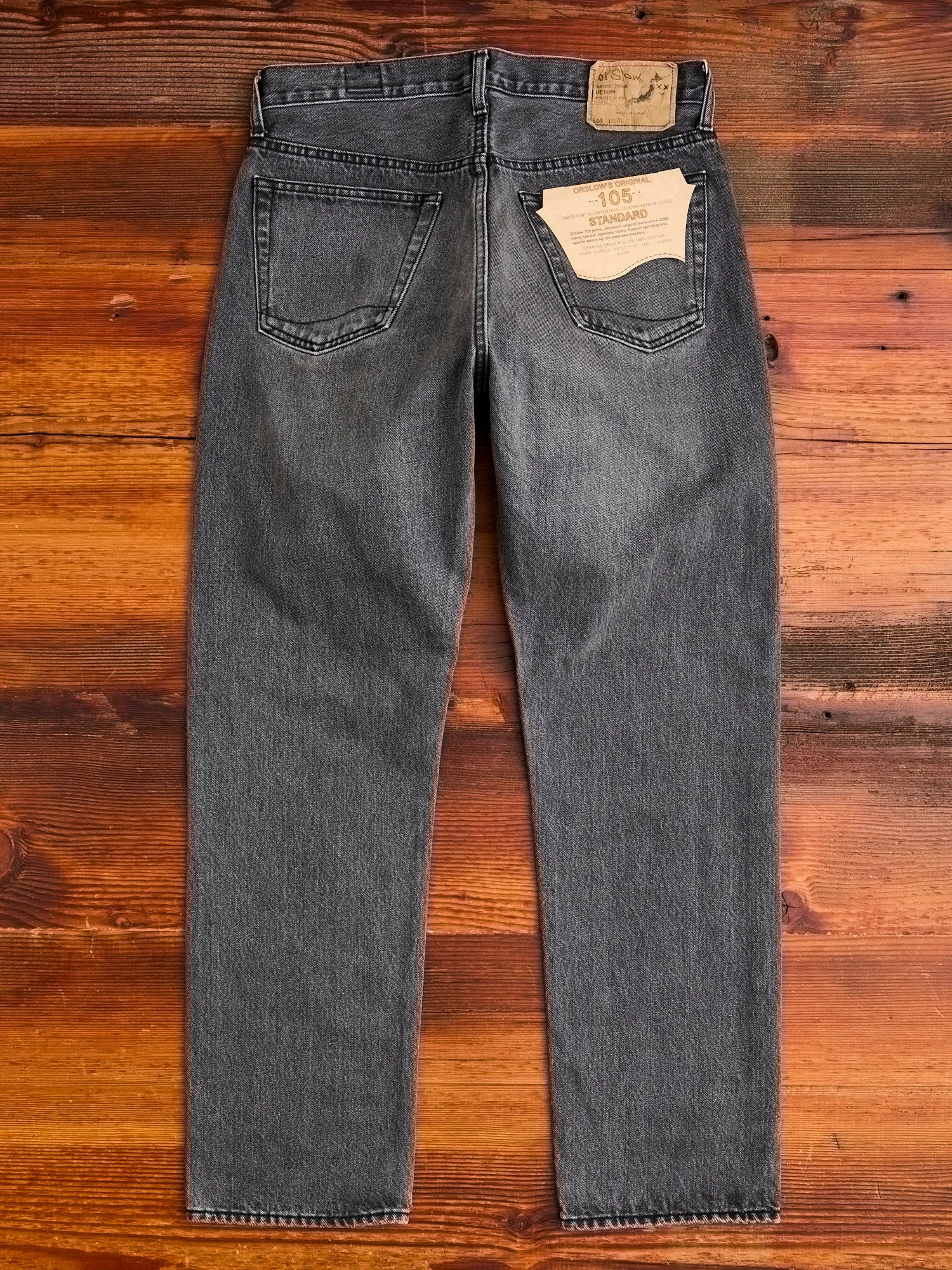 105 13.5oz Black Stone Denim - Standard Fit