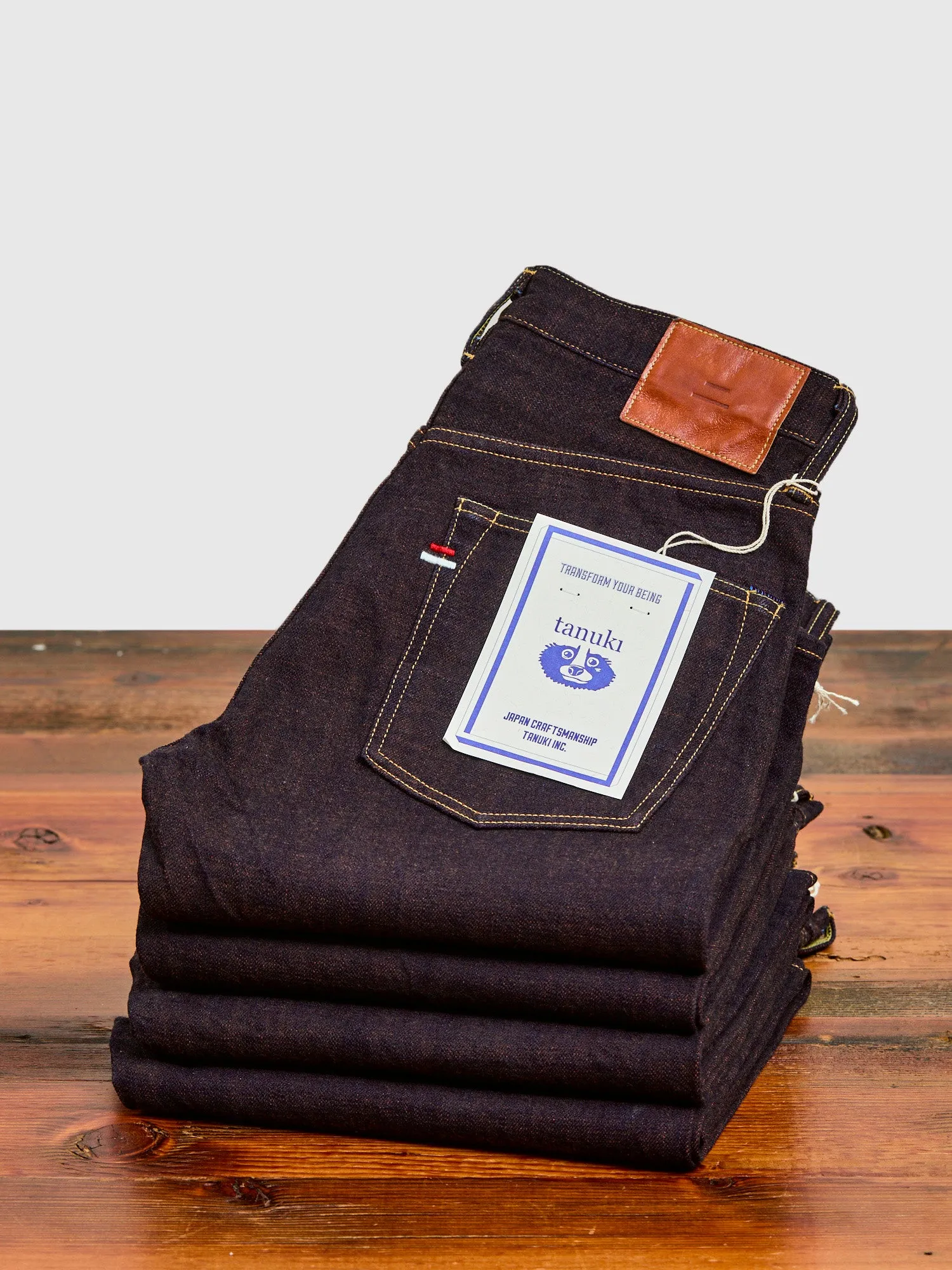 202KH "Kakishibu" 14.5oz Selvedge Denim - High Tapered Fit