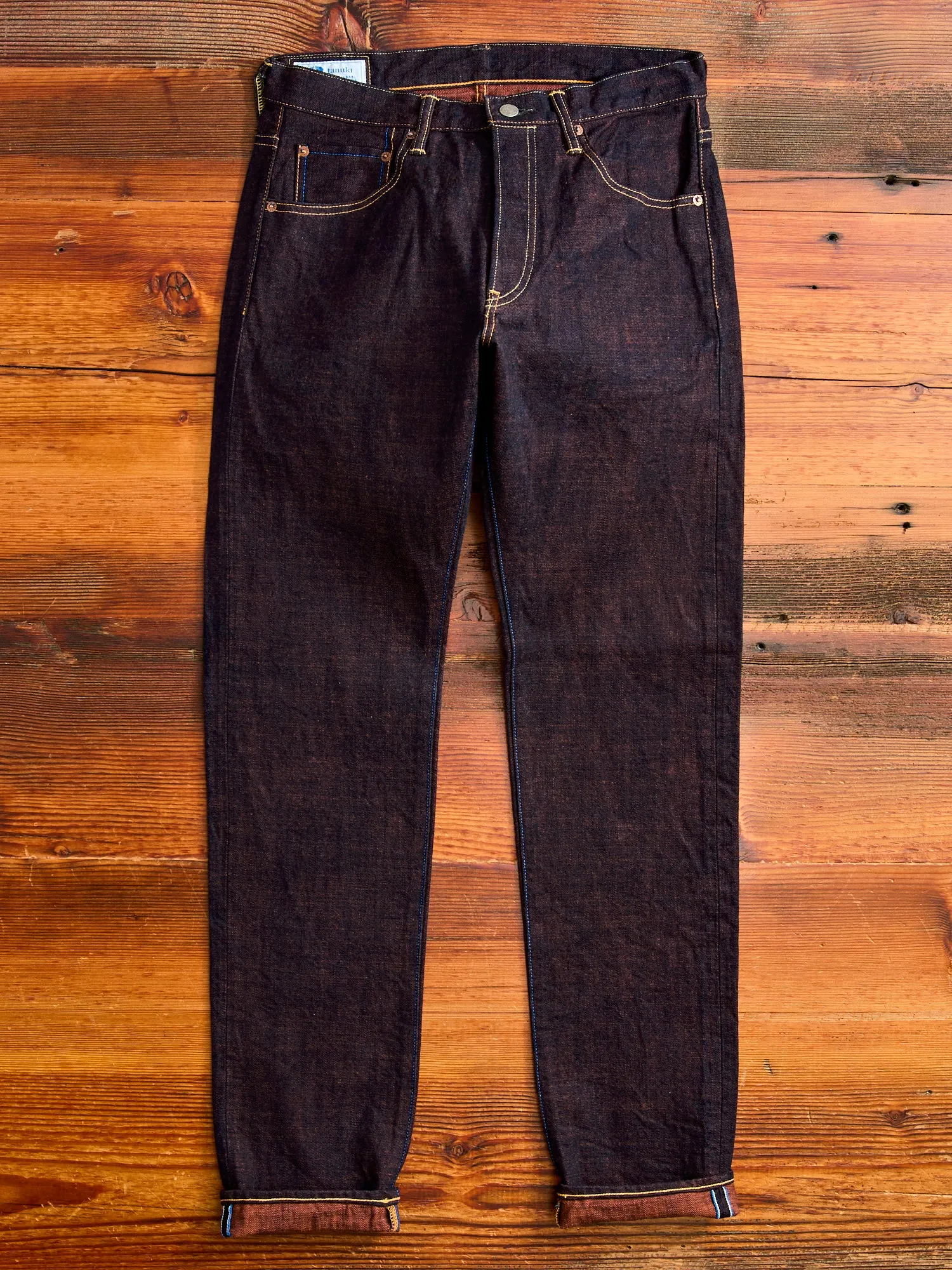 202KH "Kakishibu" 14.5oz Selvedge Denim - High Tapered Fit