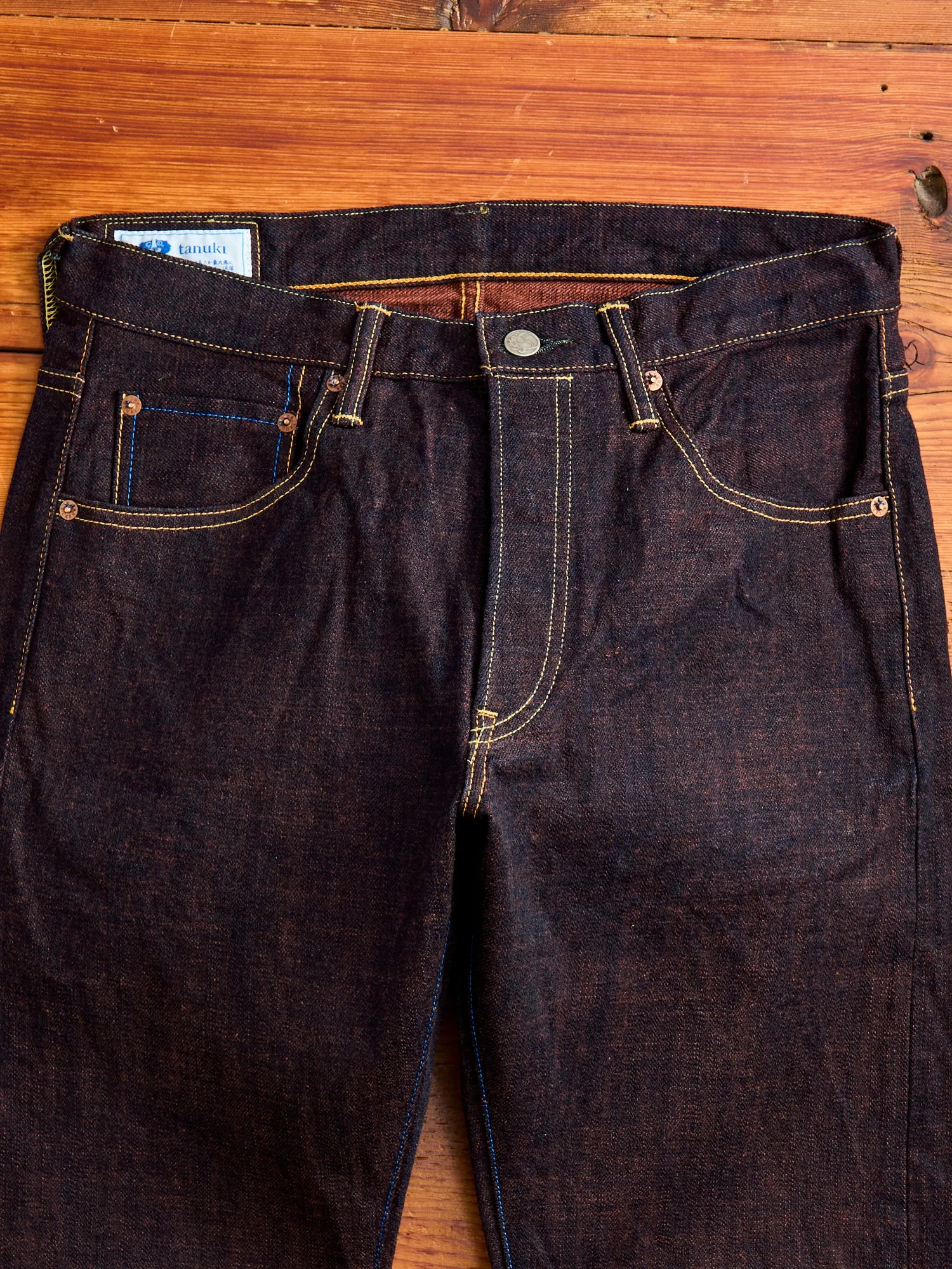 202KH "Kakishibu" 14.5oz Selvedge Denim - High Tapered Fit