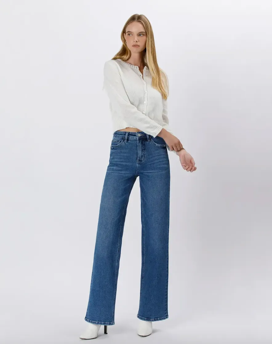 Aspen - Hi-Rise Wide Leg Denim