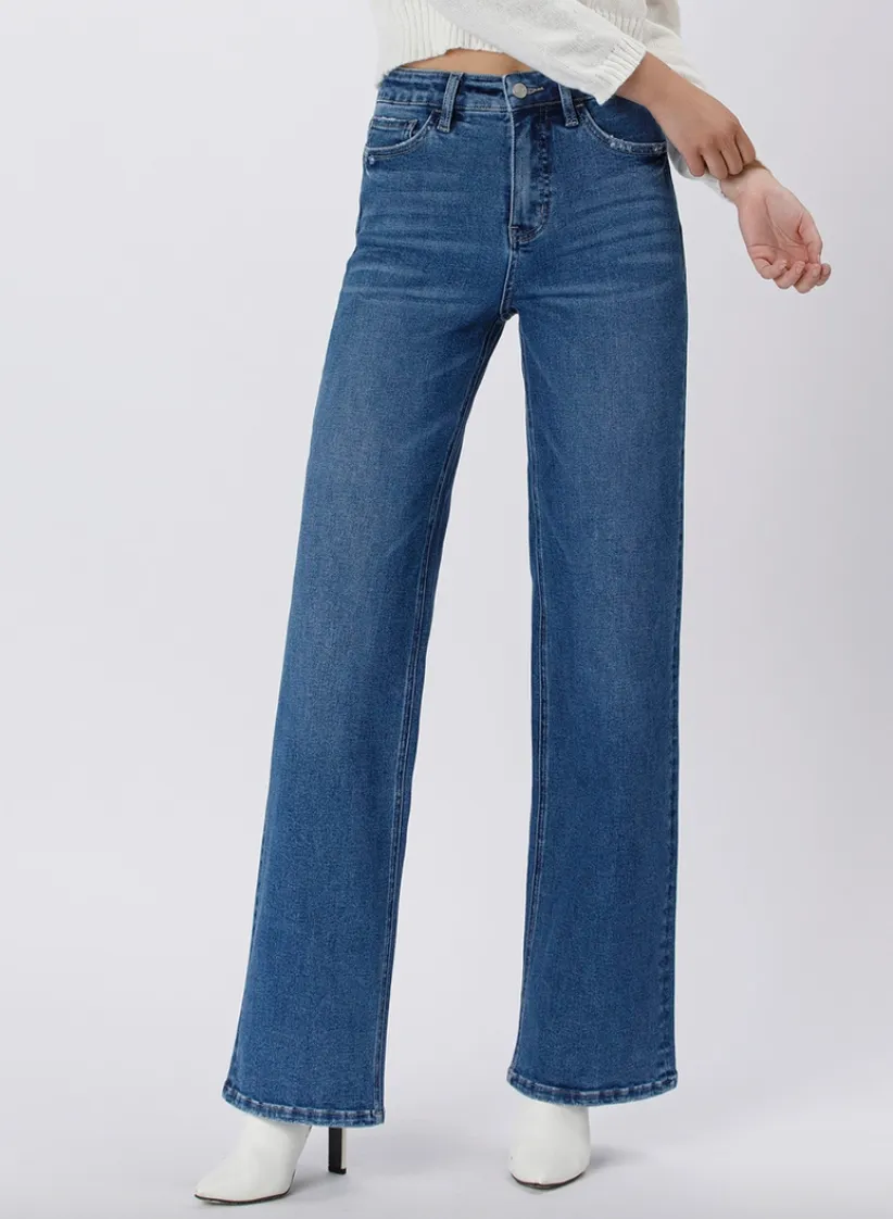 Aspen - Hi-Rise Wide Leg Denim