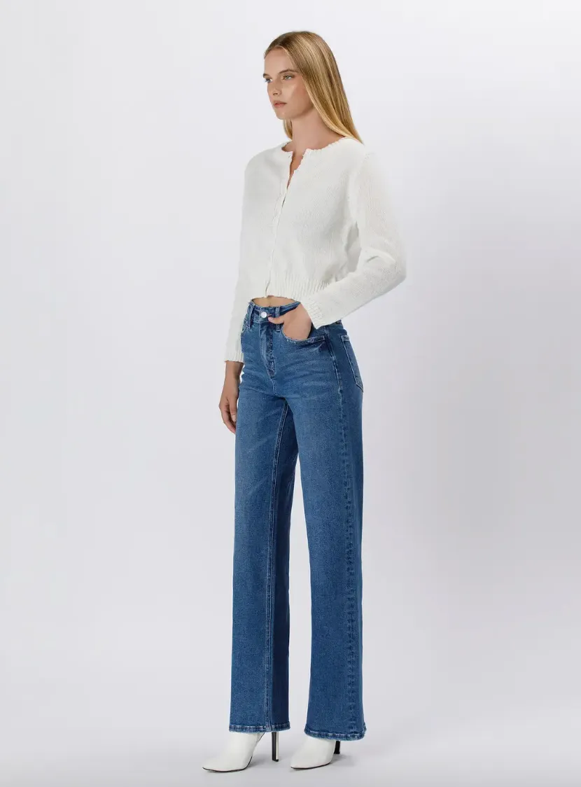 Aspen - Hi-Rise Wide Leg Denim