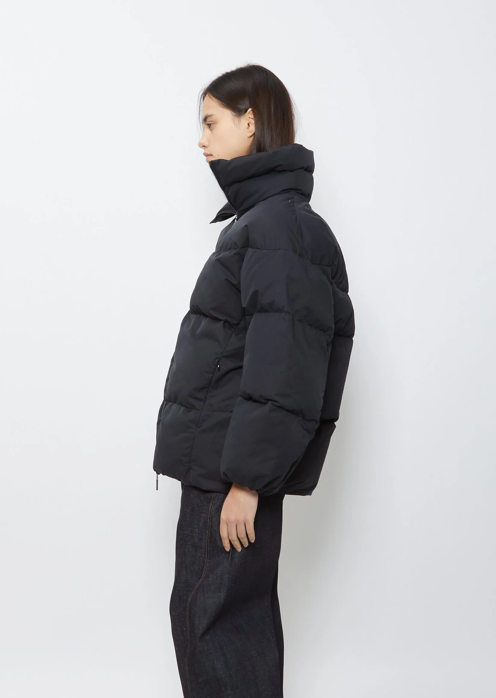 Basel Cotton Blend Coat — Dark Navy