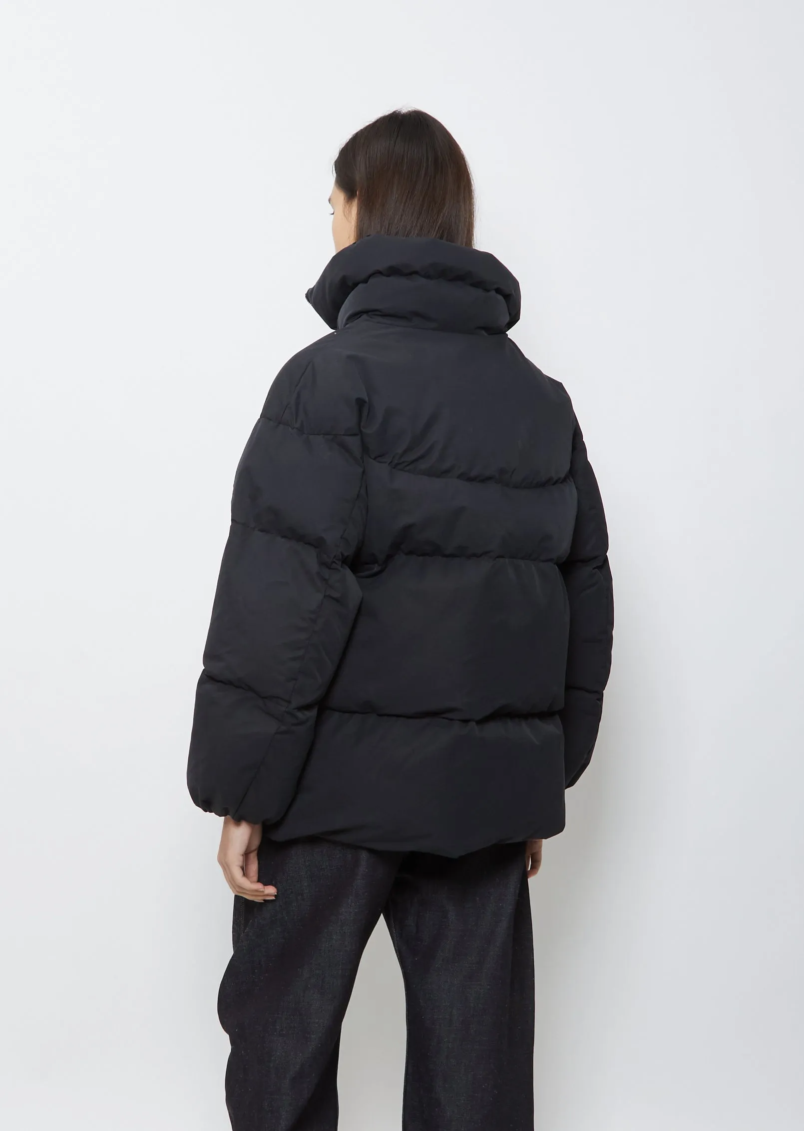 Basel Cotton Blend Coat — Dark Navy