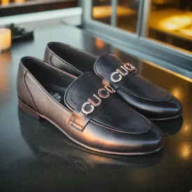 Black Moccasion Formal Shoes for men