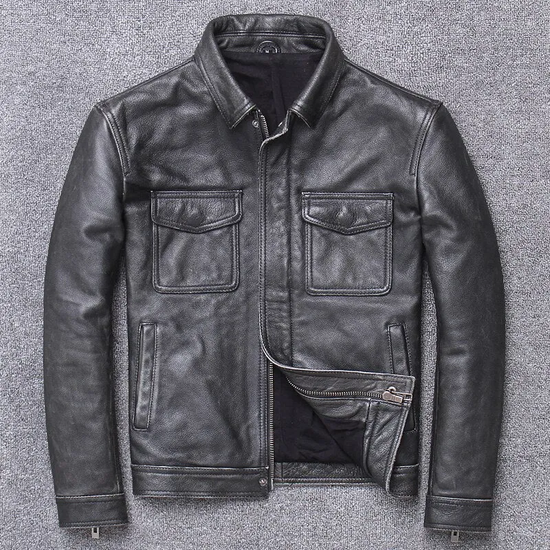 Classic leather jacket