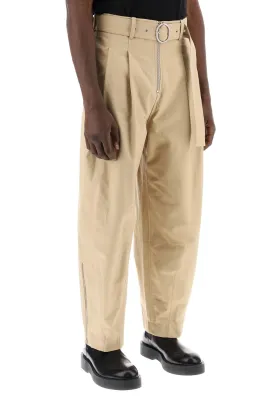 cotton pants with removable belt