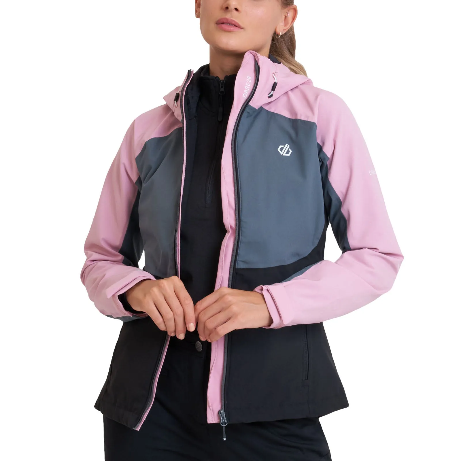 Dare 2b Womens Compete II Waterproof Jacket - Powder Pink