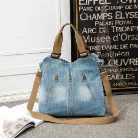 Denim shoulder Handbag