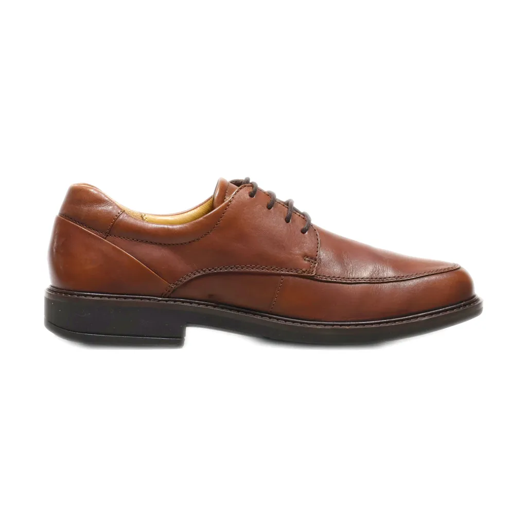 Ecco Formal Lace Ups Leather Brown Colour For Men