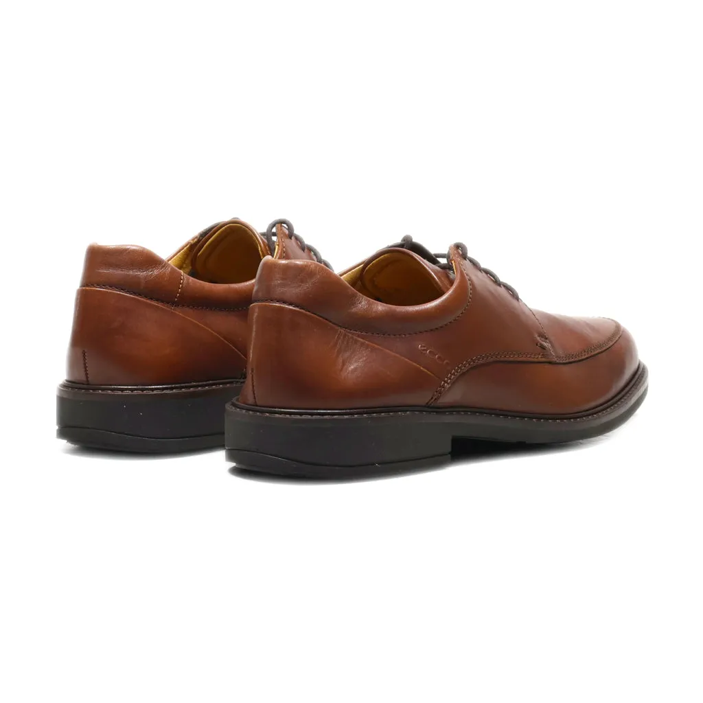 Ecco Formal Lace Ups Leather Brown Colour For Men