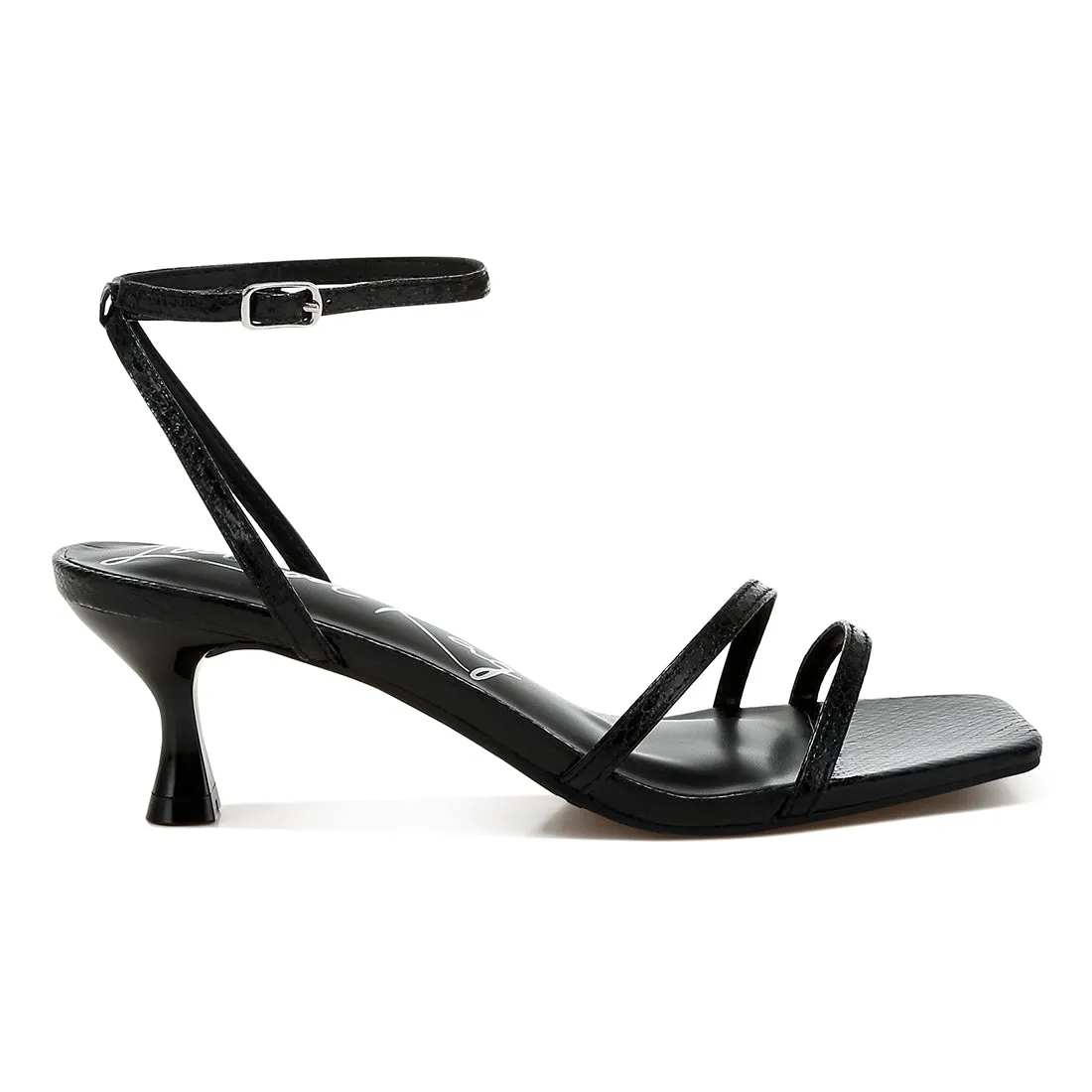 Faux Leather Strappy Sandals