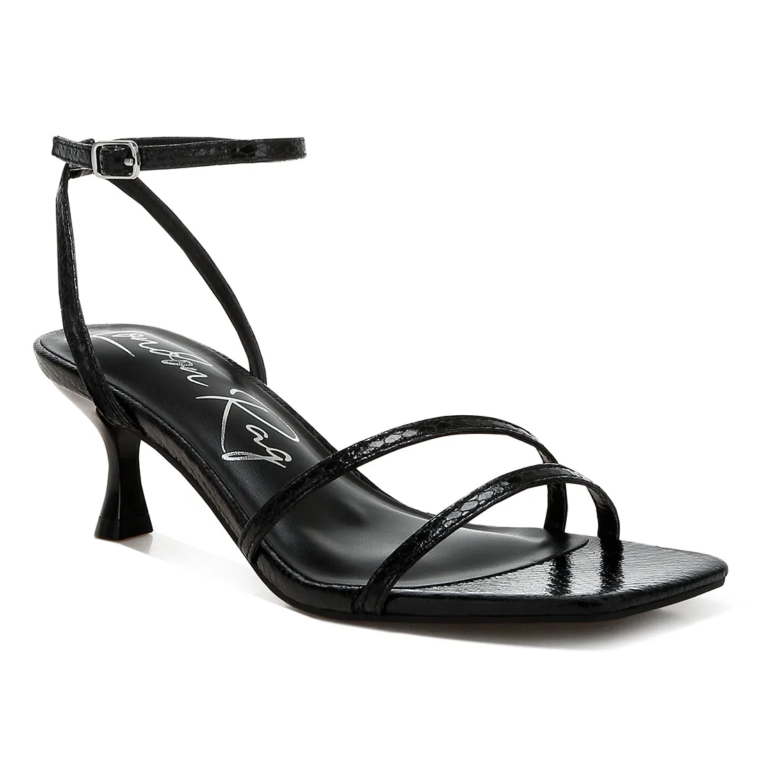 Faux Leather Strappy Sandals