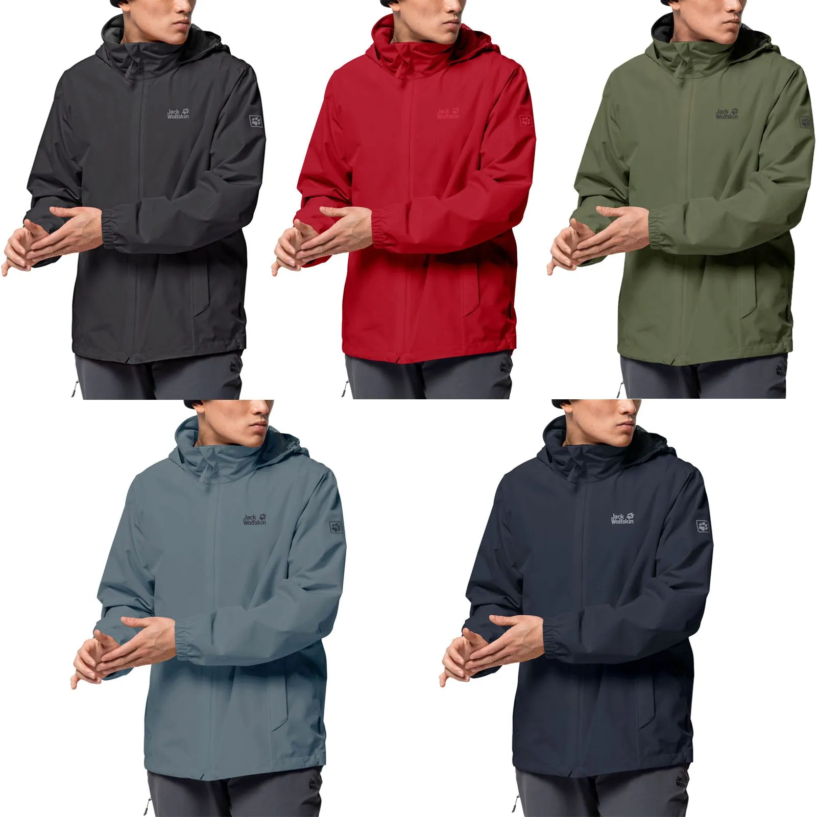 Jack Wolfskin Mens Stormy Point Waterproof Windproof Coat