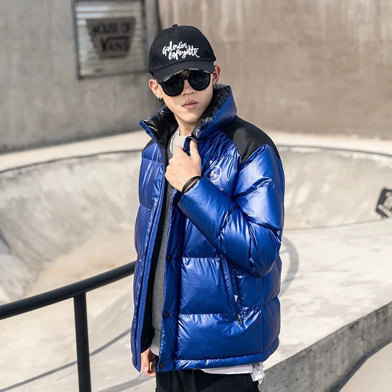 Men's Warm Windbreaker Puffer Jacket