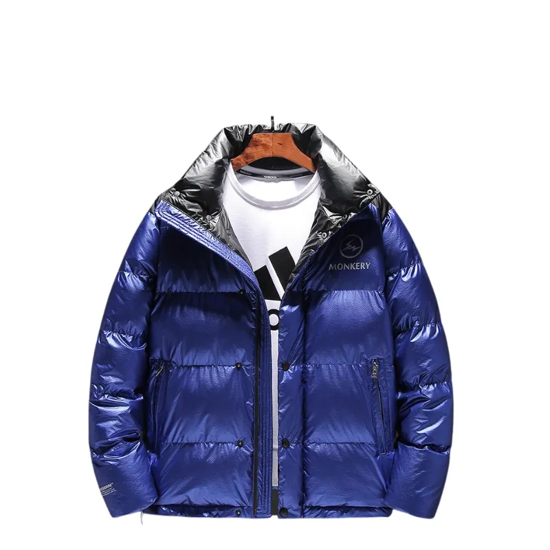 Men's Warm Windbreaker Puffer Jacket