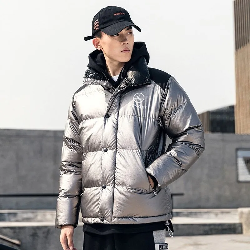 Men's Warm Windbreaker Puffer Jacket