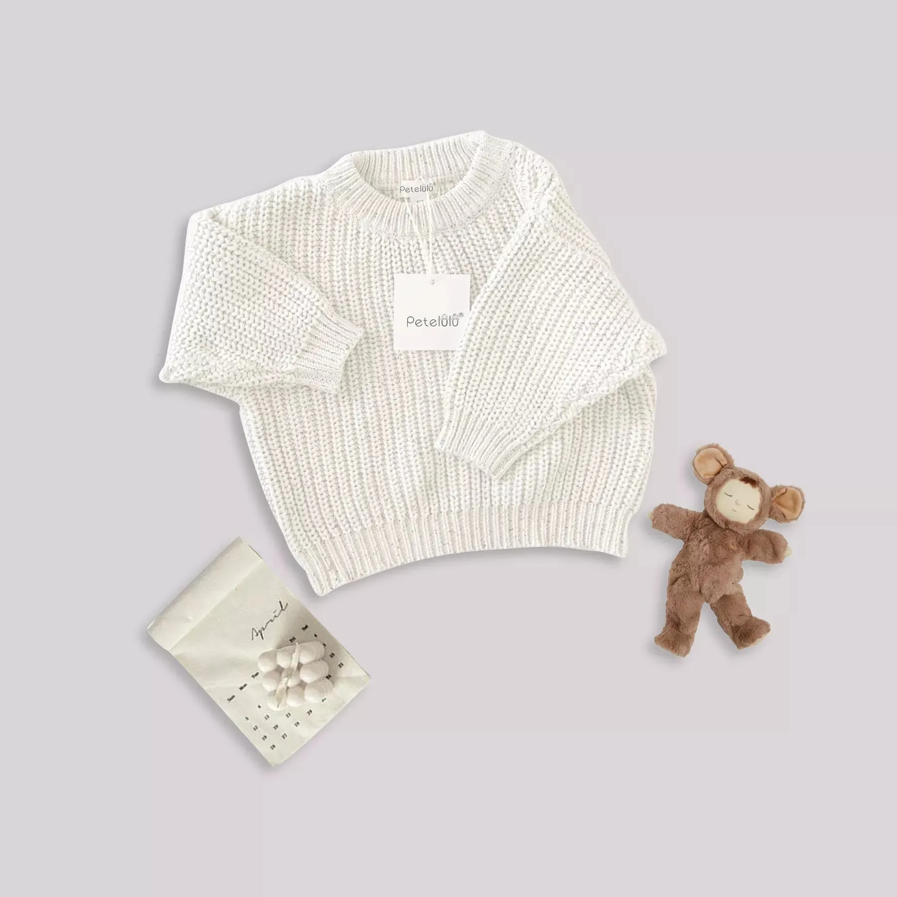 Neutral  Baby Knit Sweater