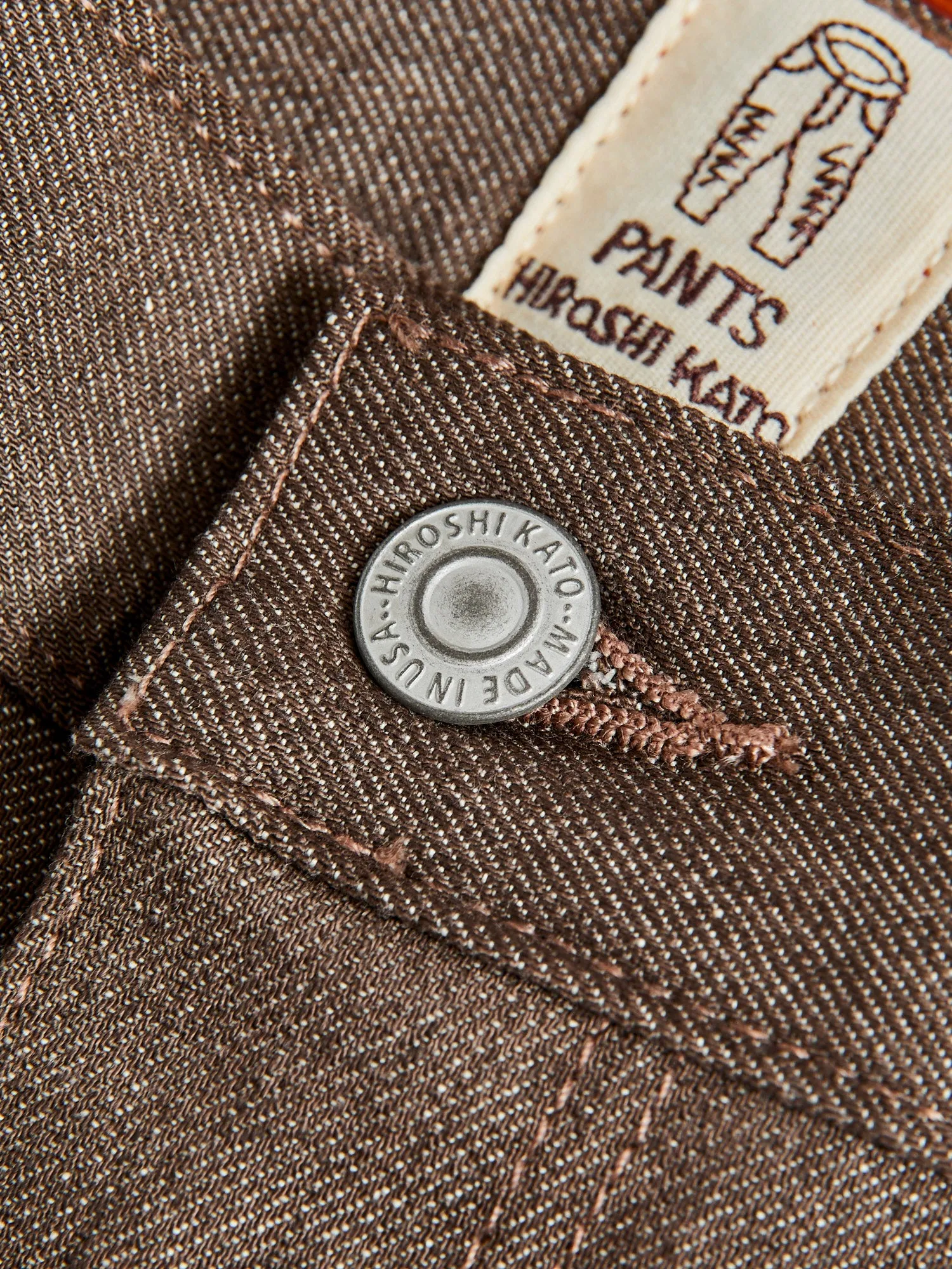 "Brown Raw" 10.5oz Stretch Selvedge Denim - Pen Slim