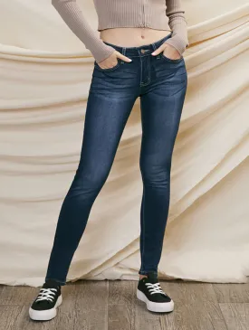 Sabrina Mid-Rise Super Skinny Jean by KanCan