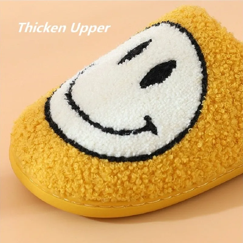 Trendy smiley face Winter Womens' Slipper