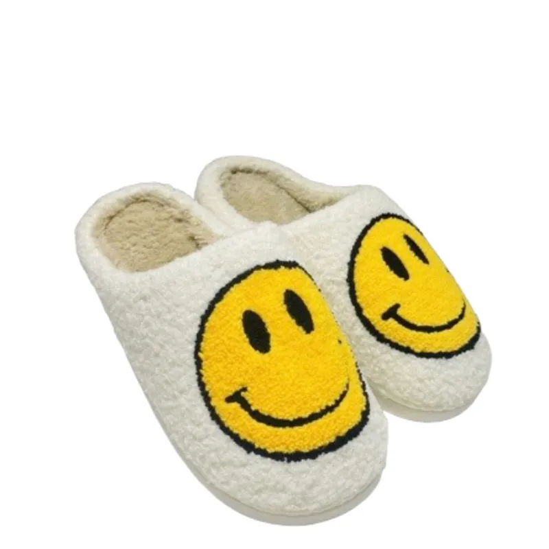 Trendy smiley face Winter Womens' Slipper