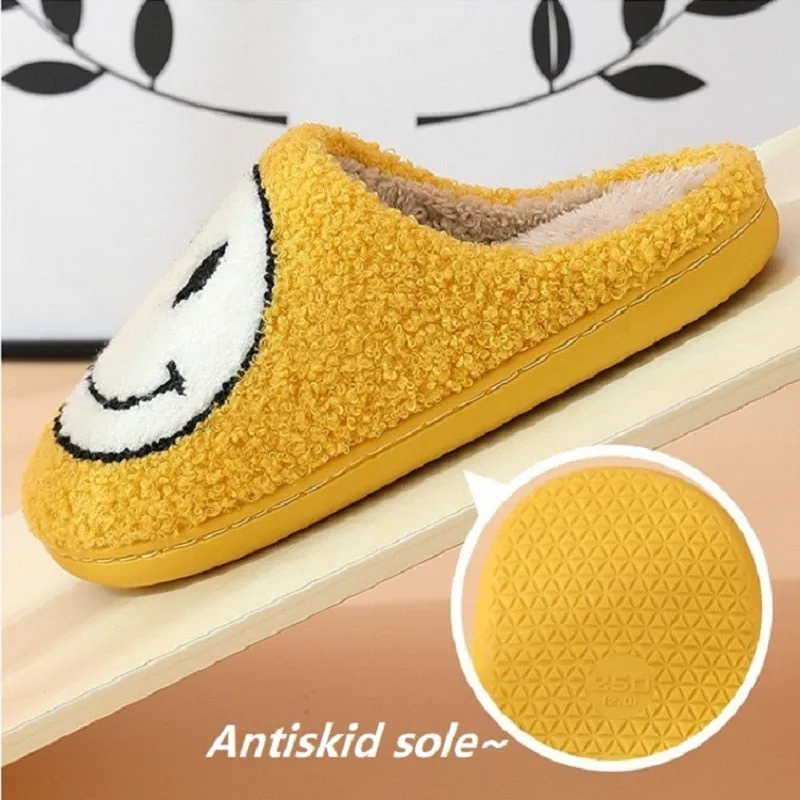 Trendy smiley face Winter Womens' Slipper