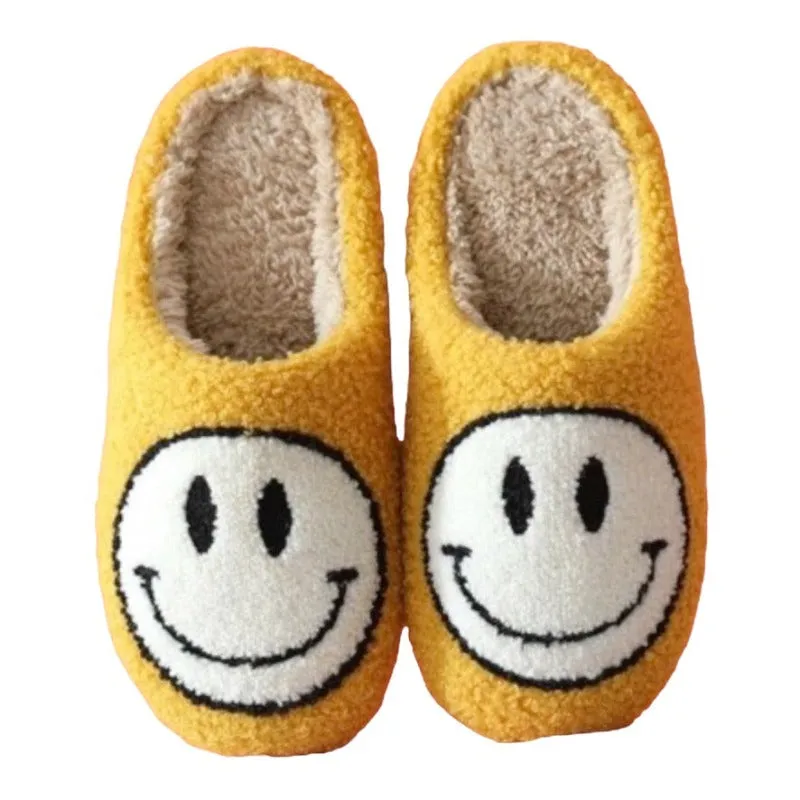 Trendy smiley face Winter Womens' Slipper