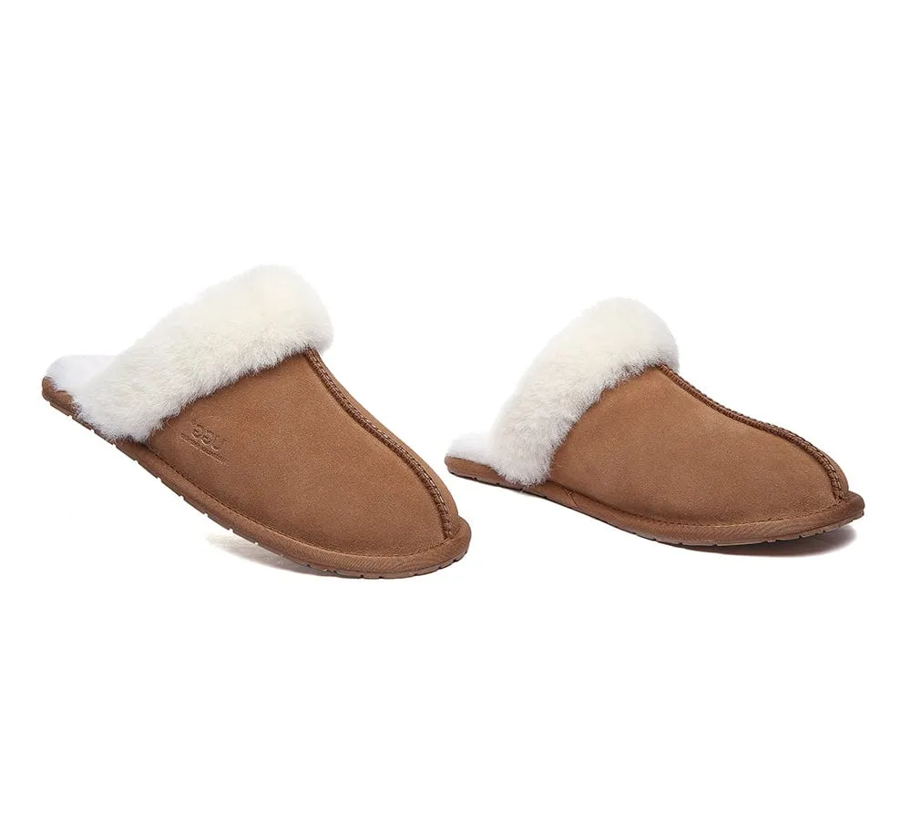 UGG Slippers Australia Sheepskin Wool Home Slippers Rosa Scuff