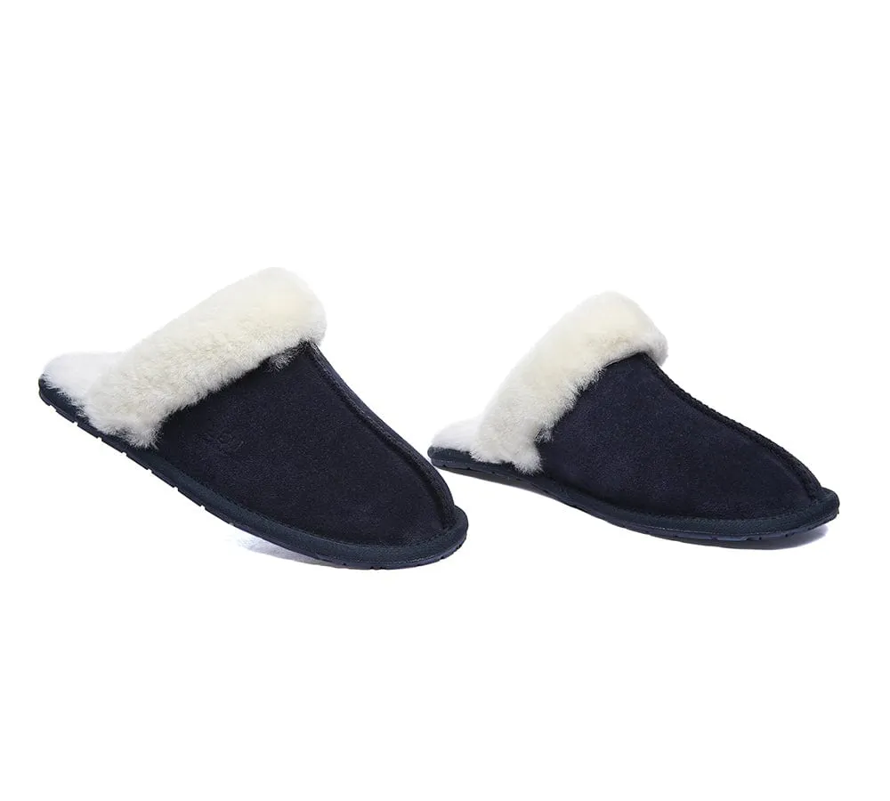 UGG Slippers Australia Sheepskin Wool Home Slippers Rosa Scuff