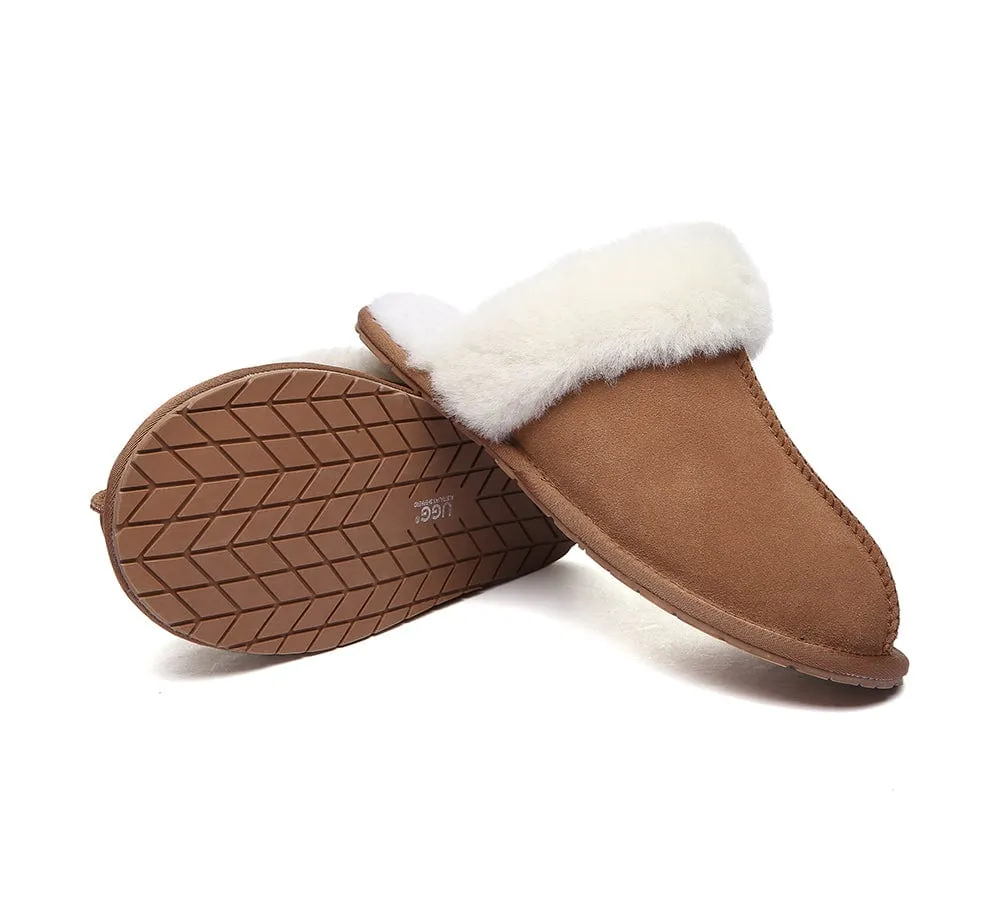 UGG Slippers Australia Sheepskin Wool Home Slippers Rosa Scuff