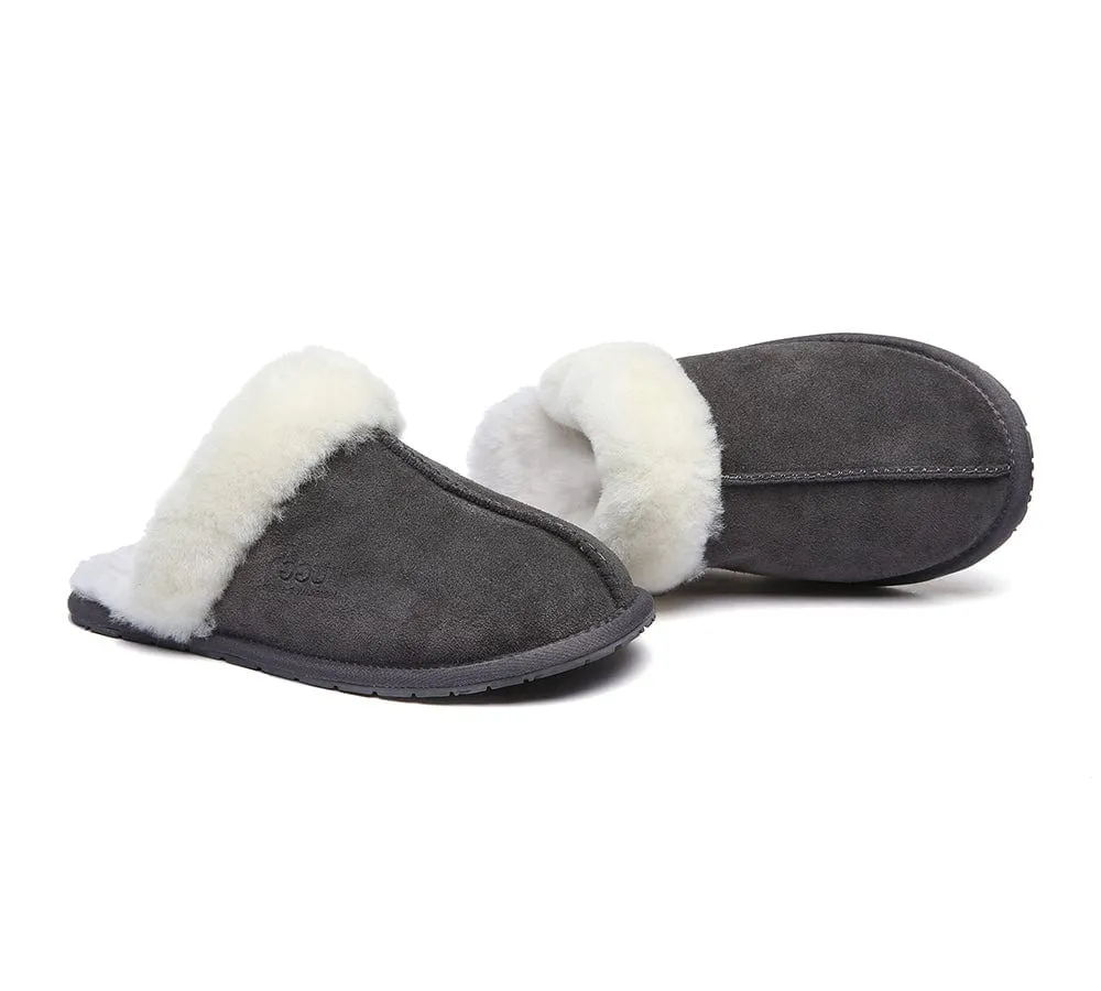 UGG Slippers Australia Sheepskin Wool Home Slippers Rosa Scuff