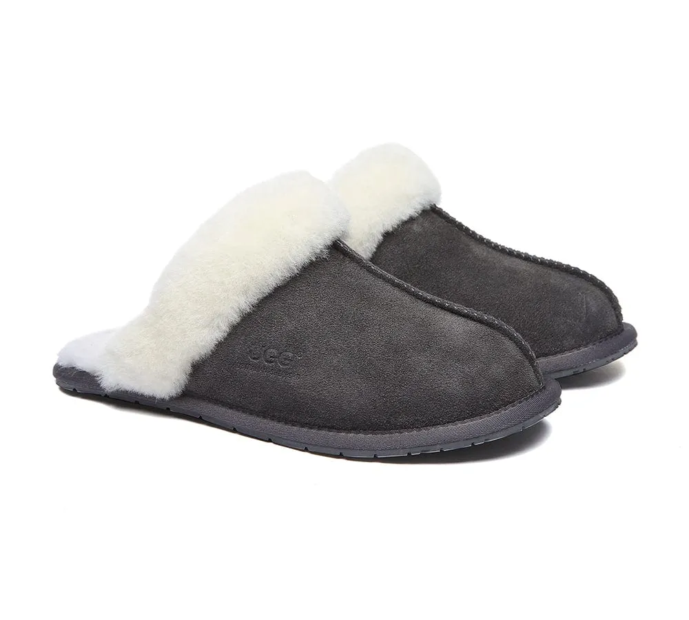 UGG Slippers Australia Sheepskin Wool Home Slippers Rosa Scuff