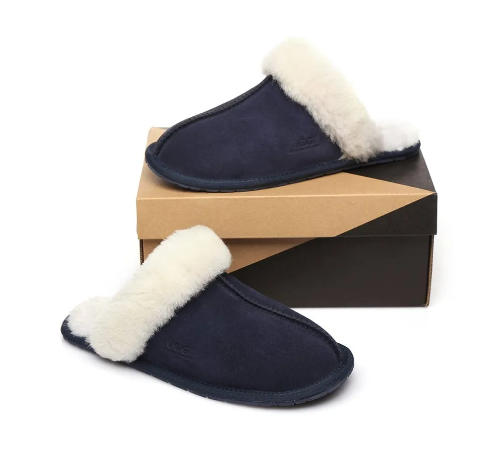 UGG Slippers Australia Sheepskin Wool Home Slippers Rosa Scuff