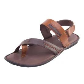 Vardhra Men 100% Genuine Leather - Thong Sandals / Slippers - English Brown