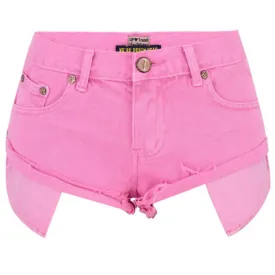 Women's Hem Exposes The Pocket Low Waist Loose Denim Shorts