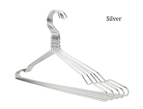 Xyijia Hanger ?10 Pcs/Lot Fancy Aluminum Metal Hanger Clothes, Light Space Saving Dress Twisted Hanger Notches